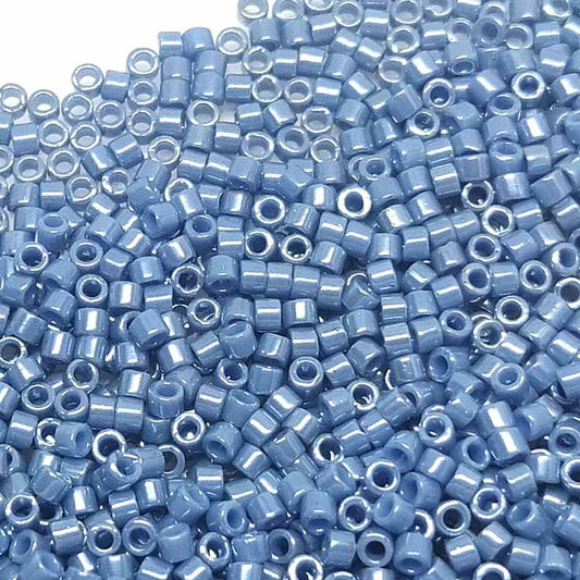 11/0 MIYUKI delica DB0267 Luster Opaque Blue - 1gr.  - Miyukilandia