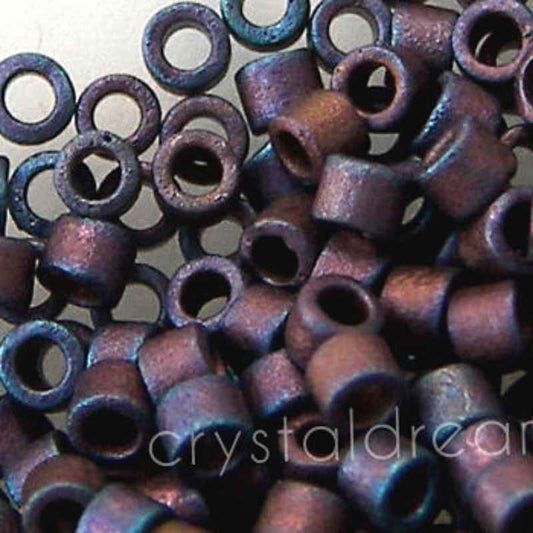 11/0 MIYUKI delica DB0323 Matte Metal Copper Rainbow Iris 1gr.  - Miyukilandia
