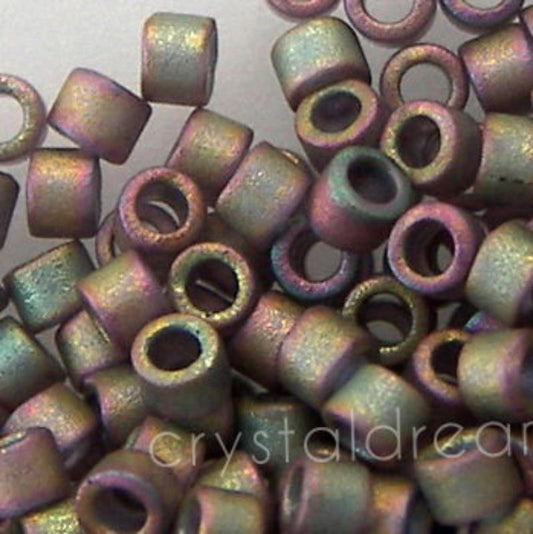 11/0 MIYUKI delica DB0380 Matte Metal Khaki Iris 1gr  - Miyukilandia