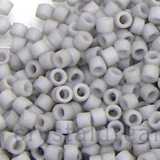 11/0 MIYUKI delica DB1518 Matte Opaque Light Smoke 1gr.  - Miyukilandia