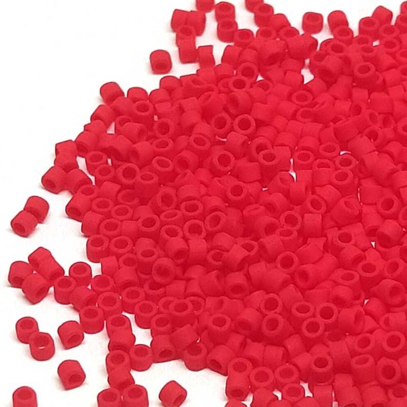 11/0 MIYUKI delica DB0753 Matte Opaque Red - 1 gr.  - Miyukilandia