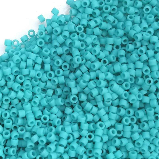 11/0 MIYUKI delica DB0759 Matte Opaque Turquoise - 1gr.  - Miyukilandia