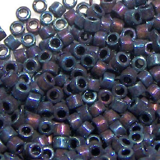 11/0 MIYUKI delica DB0025 Metall. Blue Iris - 1gr.  - Miyukilandia