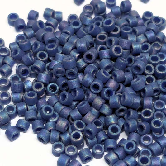 11/0 MIYUKI delica DB2317 Op.Glazed Frosted Rainbow Nebula 1gr.  - Miyukilandia