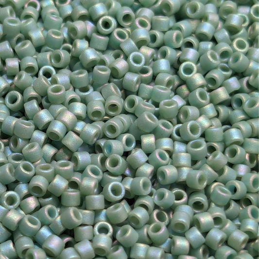 11/0 MIYUKI delica DB2313 Opaque Glazez Frosted Celadon 1gr.  - Miyukilandia