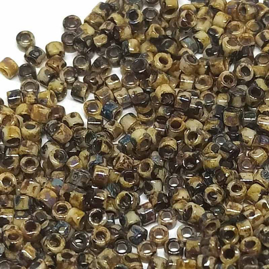 11/0 MIYUKI delica DB2267 Opaque Picasso Brown - 1gr.  - Miyukilandia