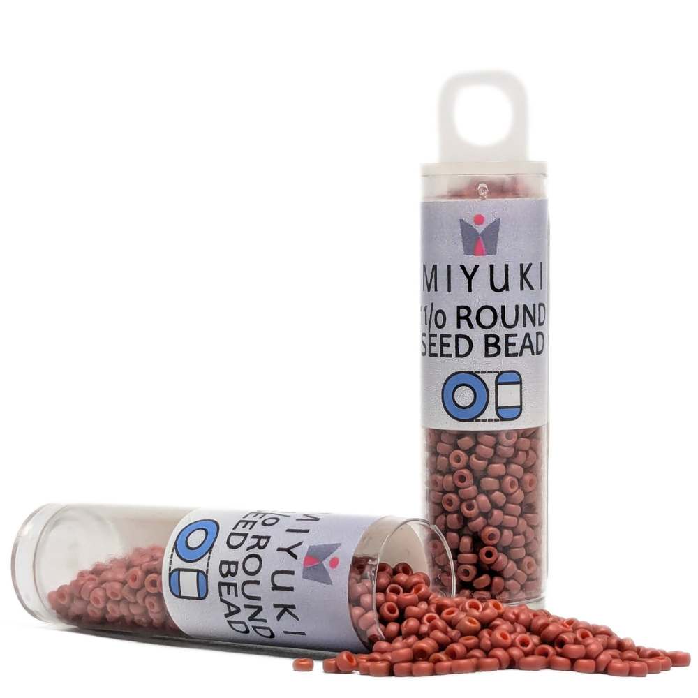 Miyuki Seed Tube 11/0 "Terracotta" Color 1236