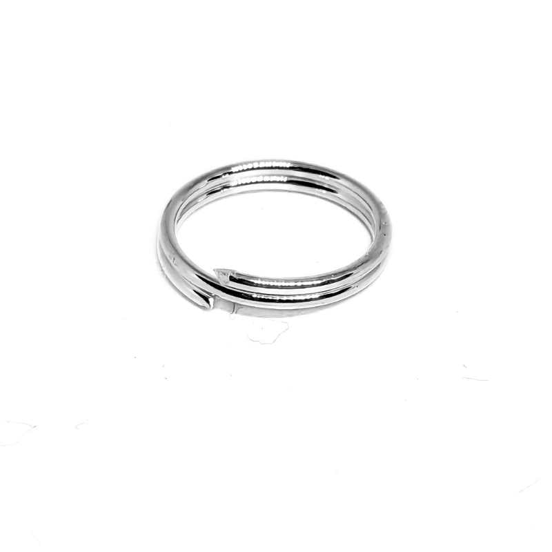 1x Anilla redonda doble 8mm Plata de Ley 925 -  - Crystaldreams Abalorios