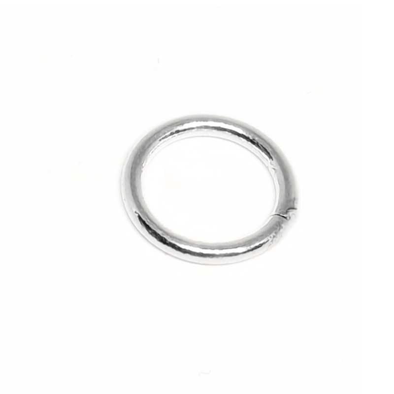 1x Anilla soldada redonda Plata de Ley 925 1 x 7mm