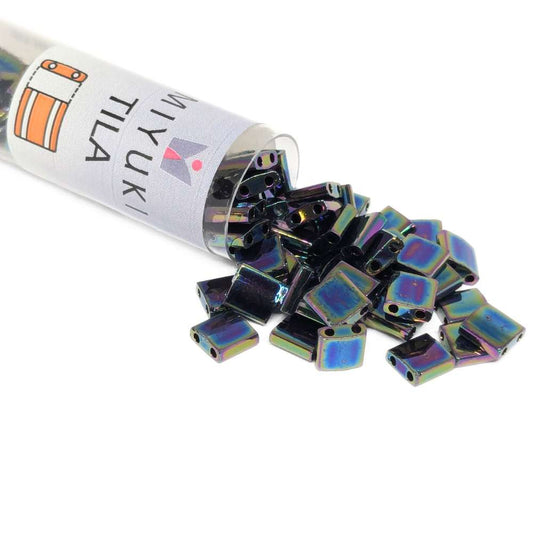 Miyuki Tila 455 - Azul Íris Médio - Tubo 7,2gr.