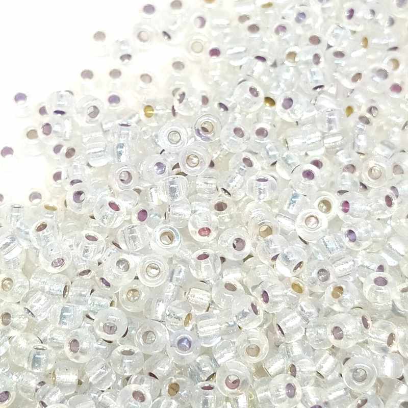 8/0 MIYUKI - rocalla - Crystal AB Silver Lined - 1gr.  - Miyukilandia