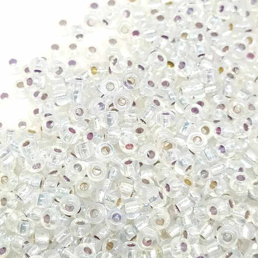 8/0 MIYUKI - rocalla - Crystal AB Silver Lined - 1gr.  - Miyukilandia