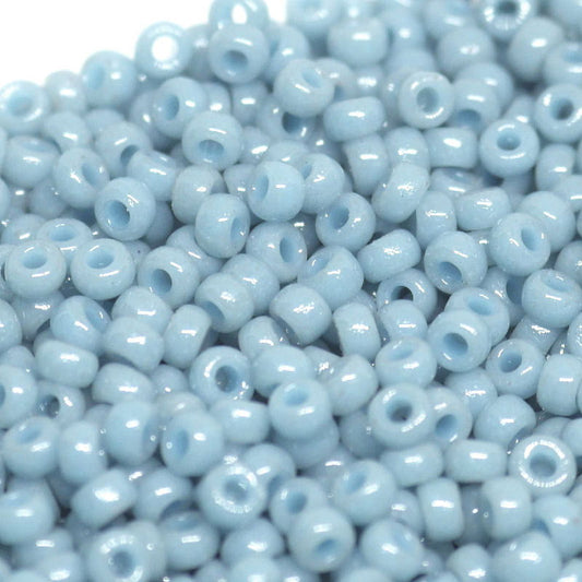 8/0 MIYUKI - rocalla -  Duracoat Opaque Moody Blue - 1gr.  - Miyukilandia