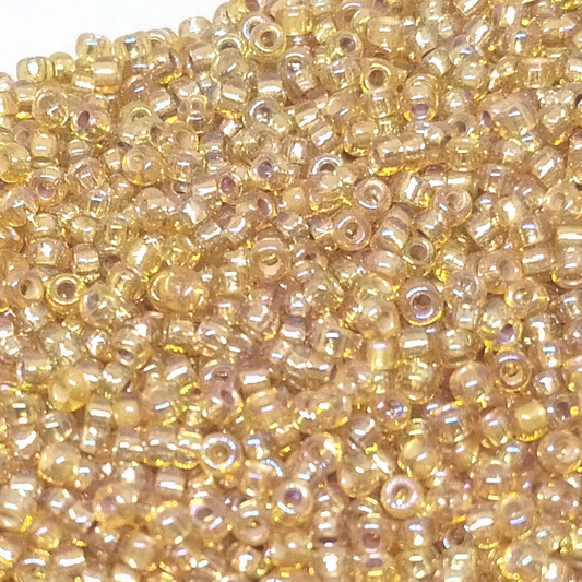 8/0 MIYUKI - rocalla - Gold AB Silver Lined - 1gr.  - Miyukilandia