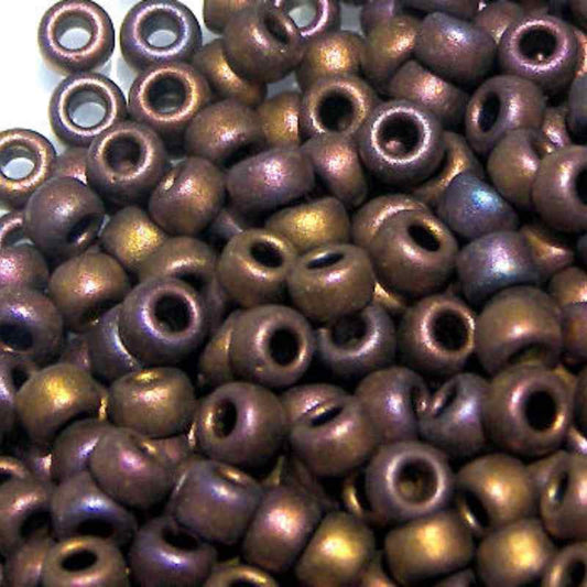 8/0 MIYUKI - rocalla - Matte Met. Dark Raspberry - 1gr. - 2005  - Miyukilandia
