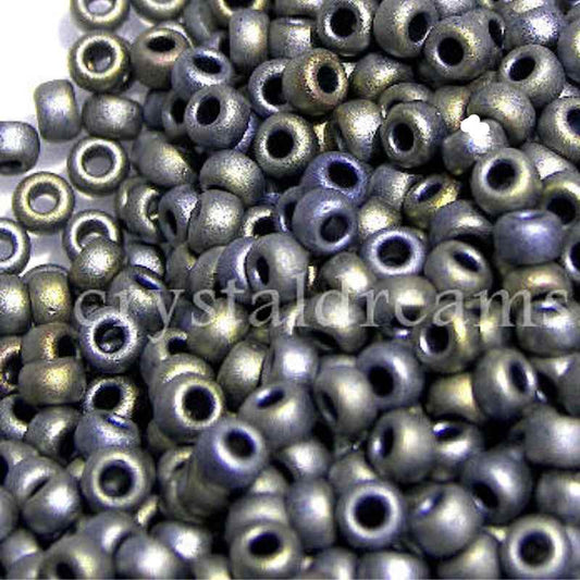 8/0 MIYUKI - rocalla - Matte Metal Grey - 1gr.  - Miyukilandia