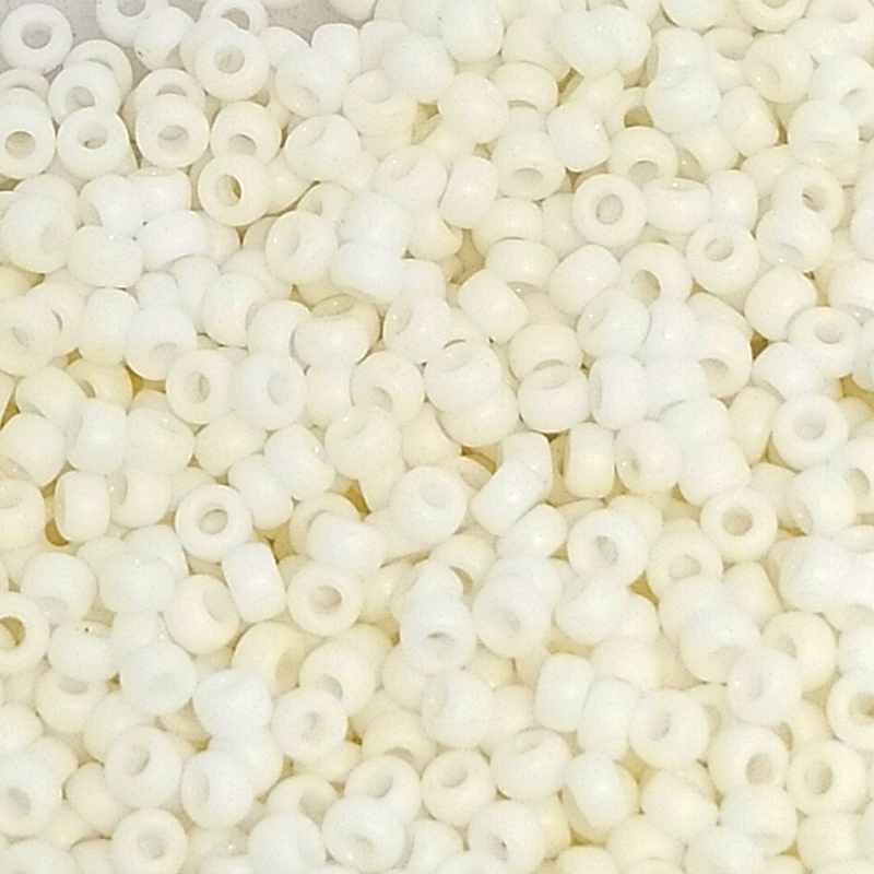 8/0 MIYUKI - rocalla - Matte Opaque Cream - 1gr.  - Miyukilandia