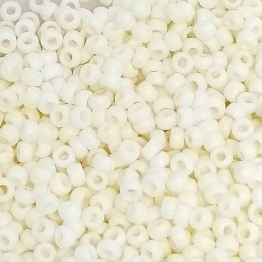 8/0 MIYUKI - rocalla - Matte Opaque Cream - 1gr.  - Miyukilandia