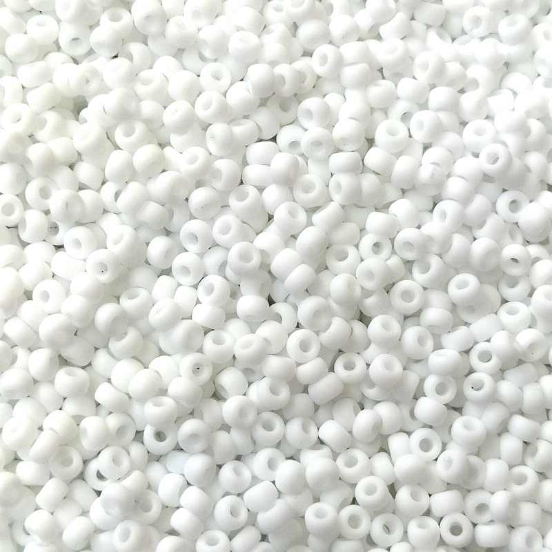 8/0 MIYUKI - rocalla - Matte Opaque White - 1gr.  - Miyukilandia