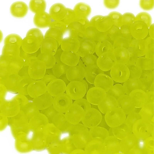 8/0 MIYUKI - rocalla - Matte Trasparent Chartreuse - 1gr.  - Miyukilandia