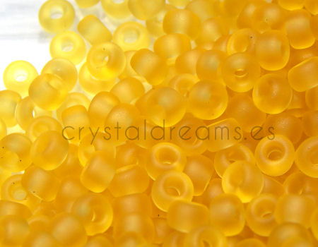 8/0 MIYUKI - rocalla - Matte Trasparent Light Topaz - 1gr.  - Miyukilandia