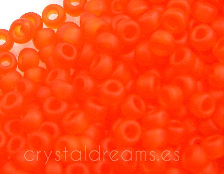 8/0 MIYUKI - rocalla - Matte Trasparent Orange - 1gr.  - Miyukilandia
