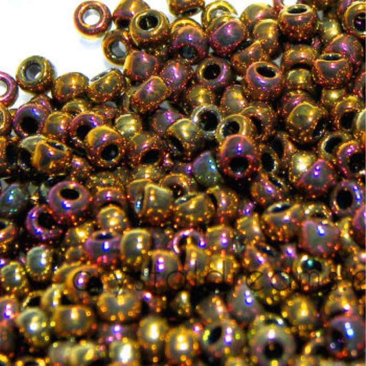 8/0 MIYUKI - rocalla - Metallic Gold Iris - 1gr.  - Miyukilandia