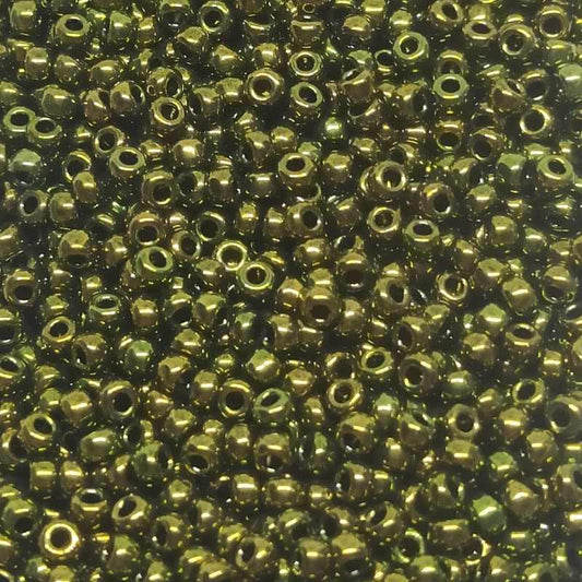 8/0 MIYUKI - rocalla - Metallic Olive - 1gr.  - Miyukilandia