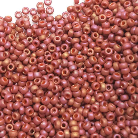 8/0 MIYUKI - rocalla - Opaque Glazed Rainbow Cardinal - 1gr.  - Miyukilandia