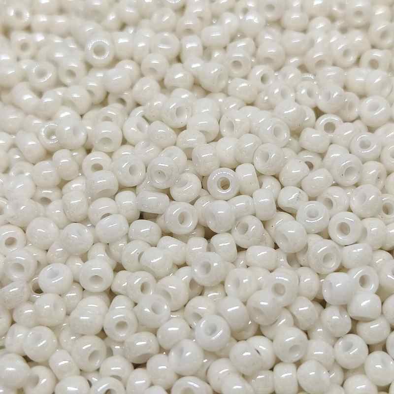 8/0 MIYUKI - rocalla - Opaque Luster Limestone - 1gr.  - Miyukilandia