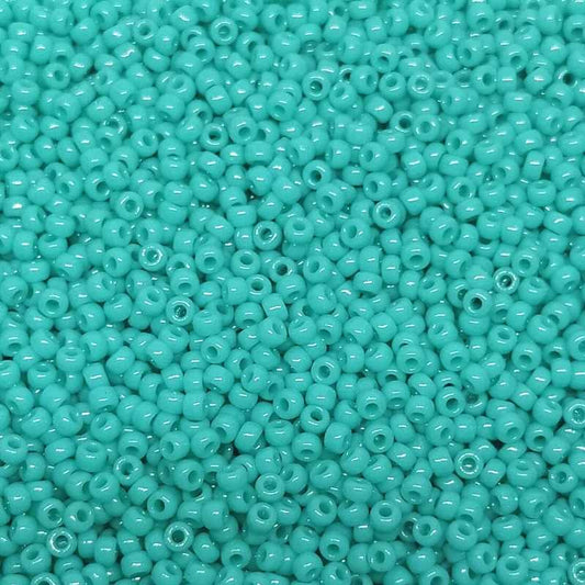 8/0 MIYUKI - rocalla - Opaque Turquoise Green - 1gr.  - Miyukilandia