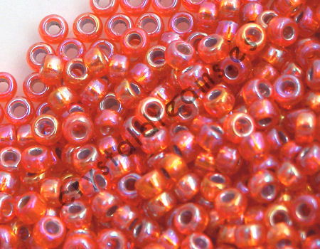 8/0 MIYUKI - rocalla - Orange Ab Silver Lined - 1gr.  - Miyukilandia