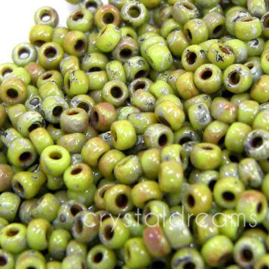 8/0 MIYUKI - rocalla - Picasso Chartreuse Matte 1gr - 4515  - Miyukilandia