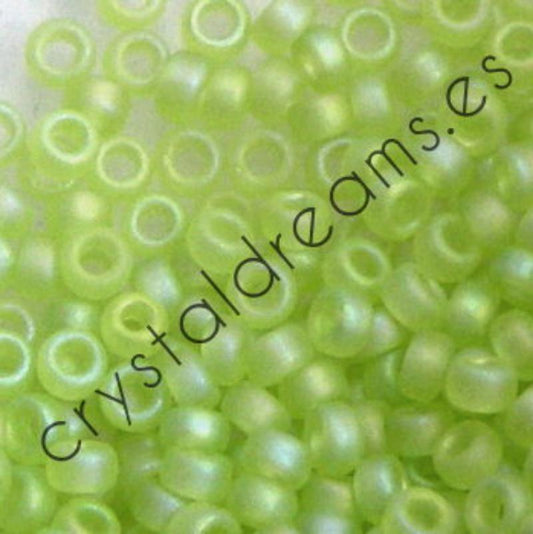8/0 MIYUKI - rocalla - Trasparent Chartreuse AB - 1gr.  - Miyukilandia