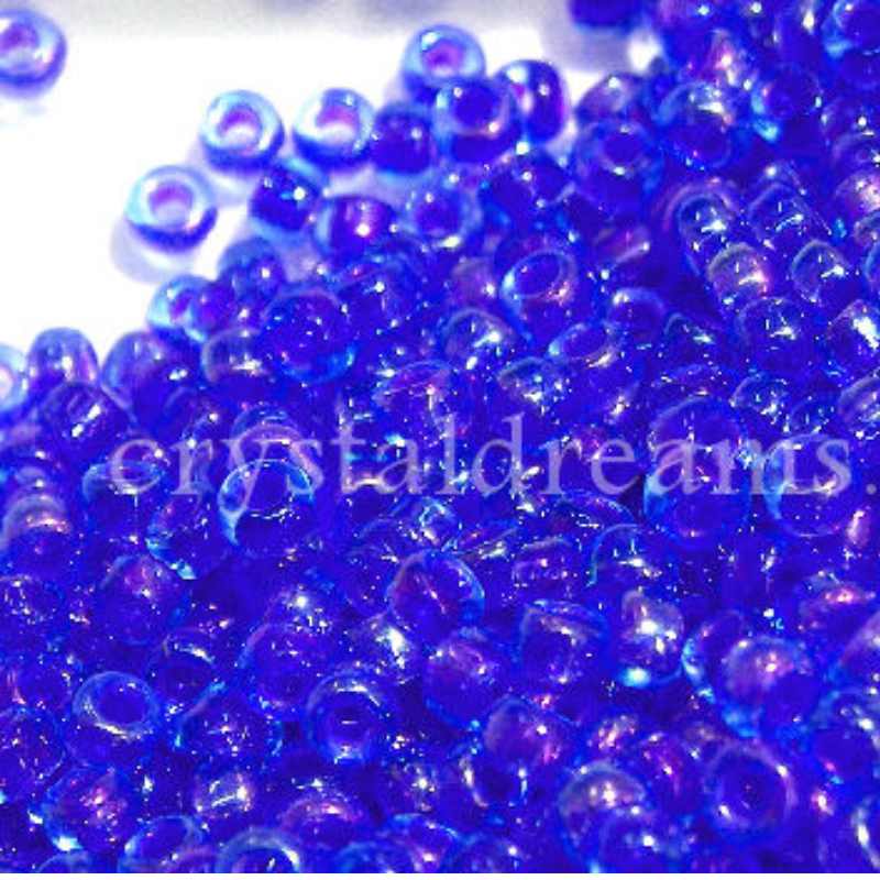 8/0 MIYUKI - rocalla - Violet AB Lined Blue - 1gr.  - Miyukilandia