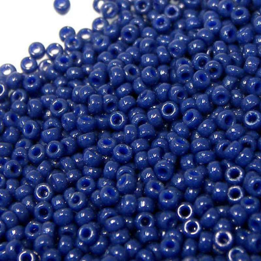 8/0 MIYUKI - rocalla Duracoat Opaque Dyed Navy Blue - 1gr. 4493  - Miyukilandia