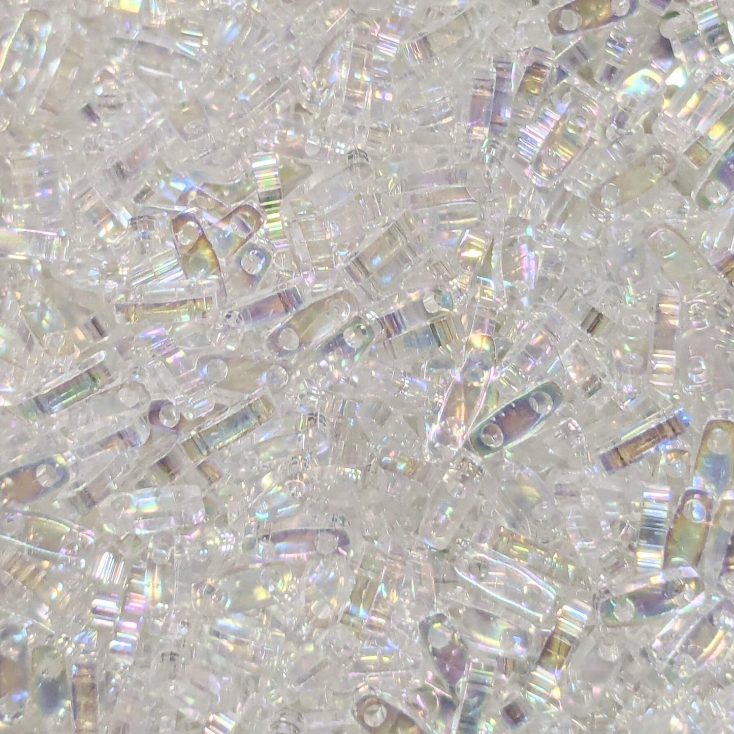 Abalorios miyuki quarter tila Crystal AB