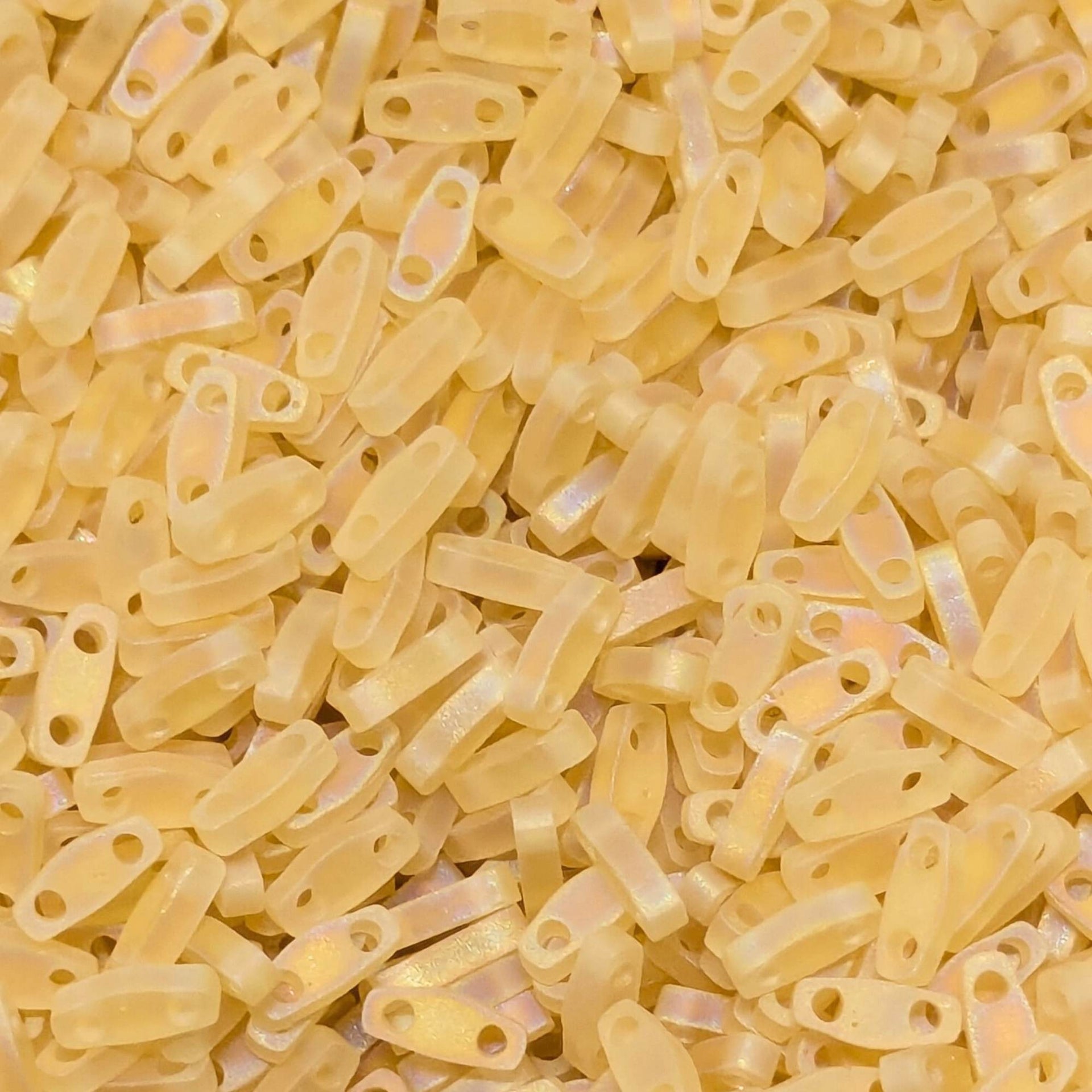 Abalorios Miyuki Quarter Tila Matte Transparent Light Topaz AB