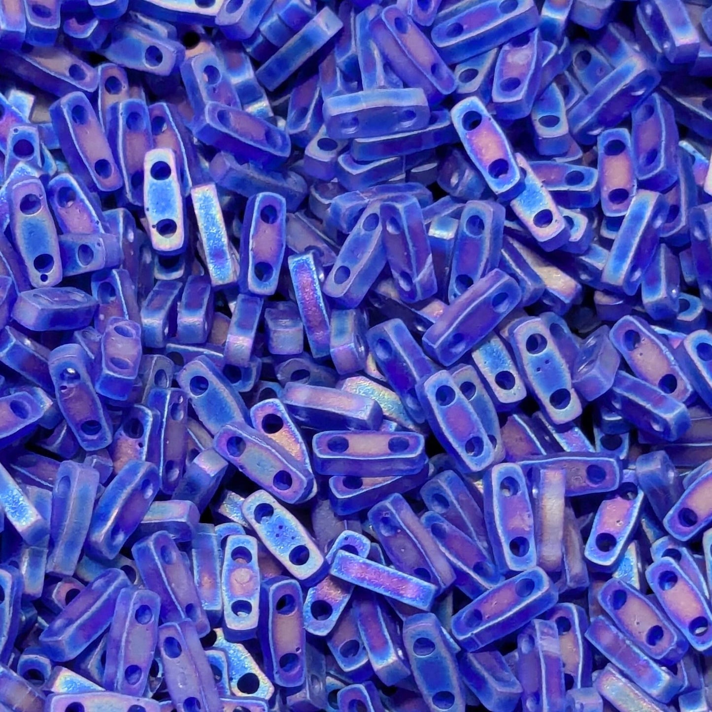 Abalorios miyuki quarter Tila Matte Cobalt AB