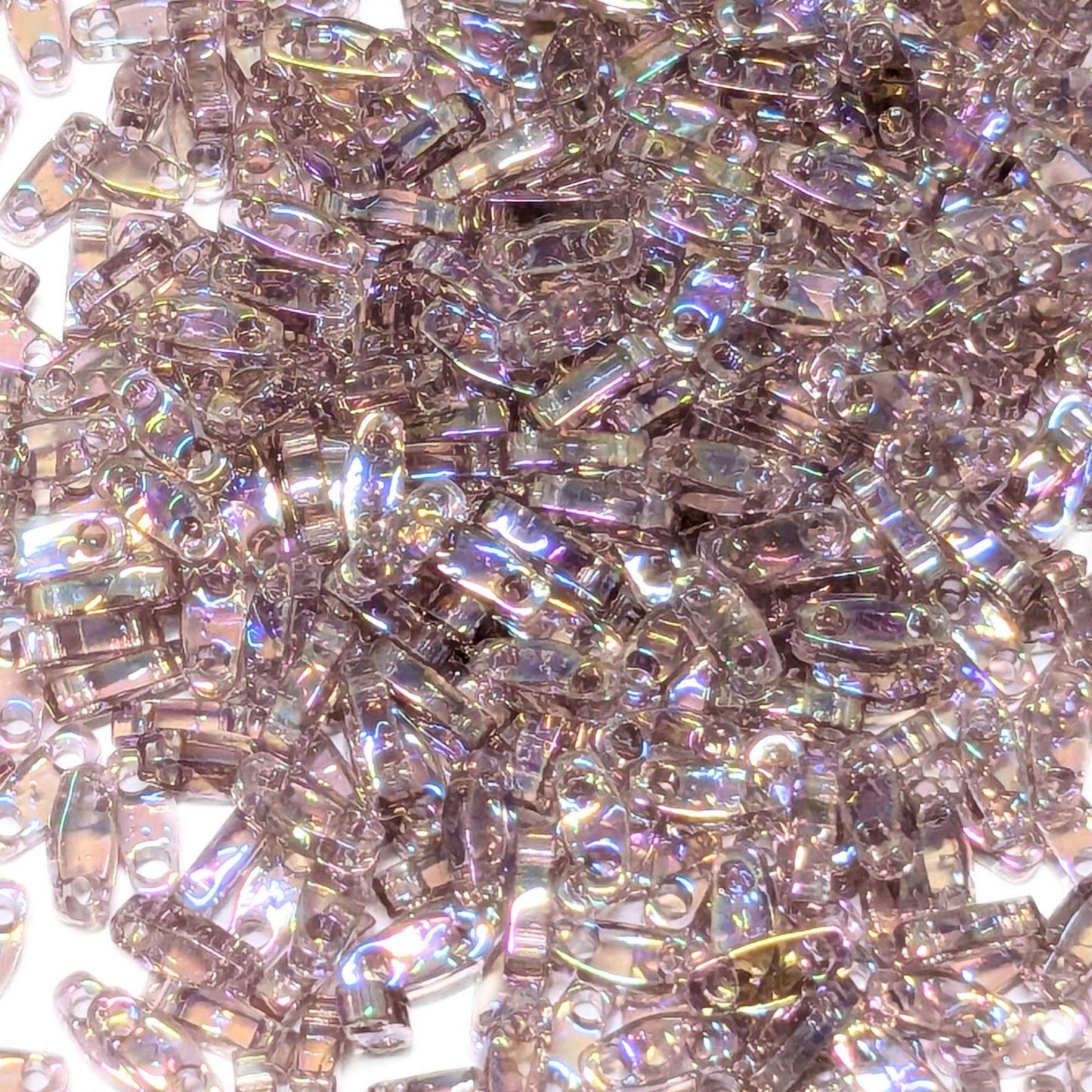 Miyuki Quarter-Tila 5x1,2x1,9mm 1g Transparent Smoky Amethyst AB