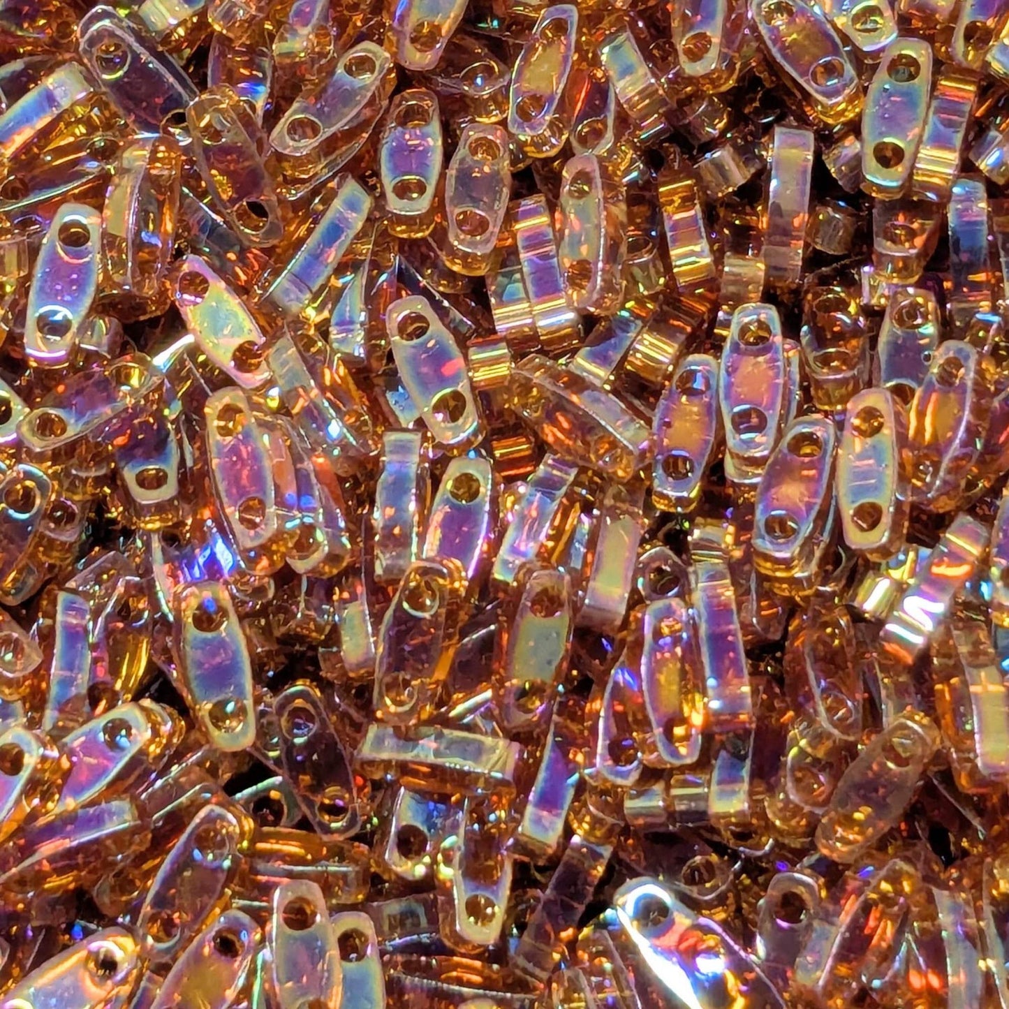 Abalorios miyuki querter Tila topaz ab