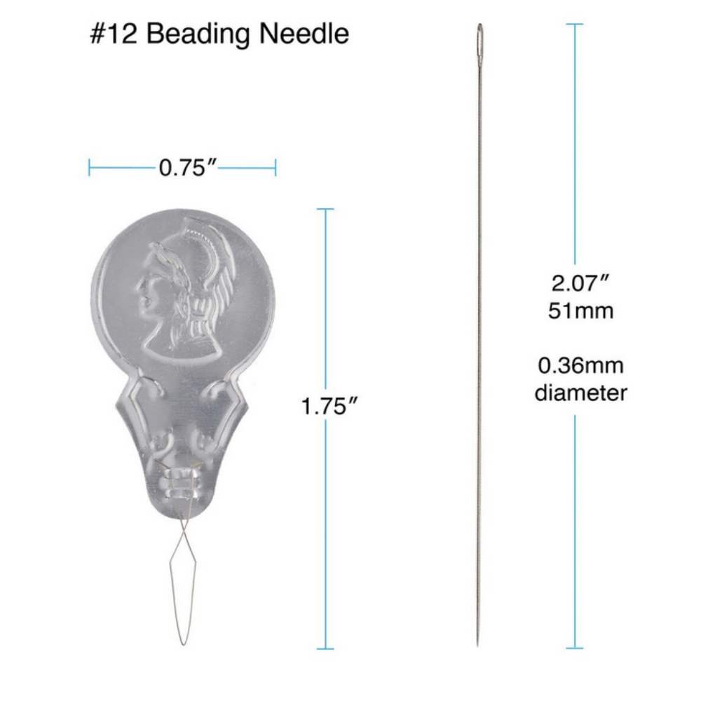 Agujas finas y flexibles para bisutería artesanal con enhebradores incluidos