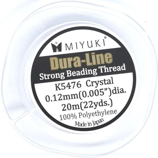 Bobina 20 metros de hilo Dura-Line Smoke 0,12mm  - 100% MIYUKI  - Miyukilandia