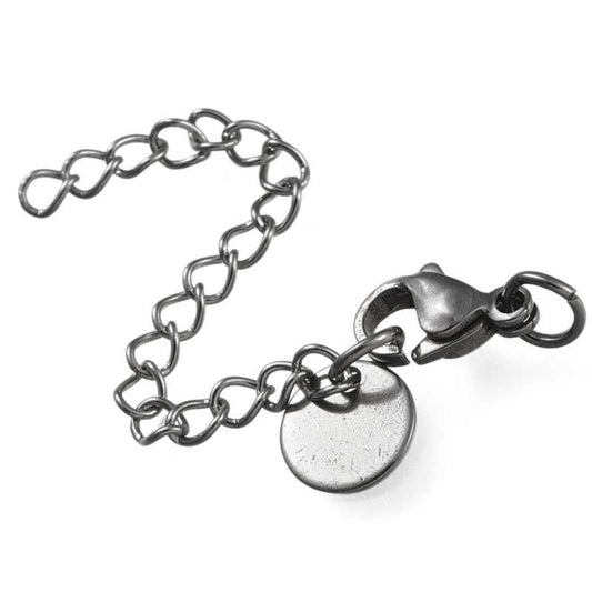 Cadena de extensión acero inoxidable mosquetón Platinum 68mm  - Miyukilandia