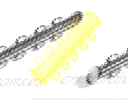 Cierre Magnetico - 10 anillas - 30x5mm - Golden -  - Crystaldreams Abalorios