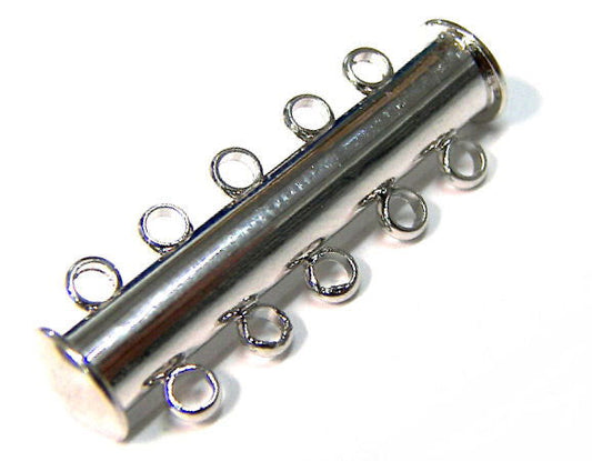 Cierre Magnetico - 10 anillas 30x7mm - Platinum -  - Crystaldreams Abalorios