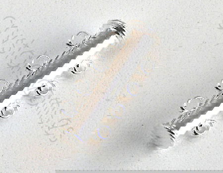 Cierre Magnetico - 8 anillas - 25x10mm - Plateado -  - Crystaldreams Abalorios