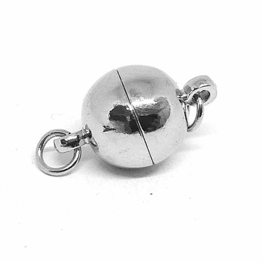 Cierre Magnetico 10mm con anillas - Color Platinum -  - Crystaldreams Abalorios