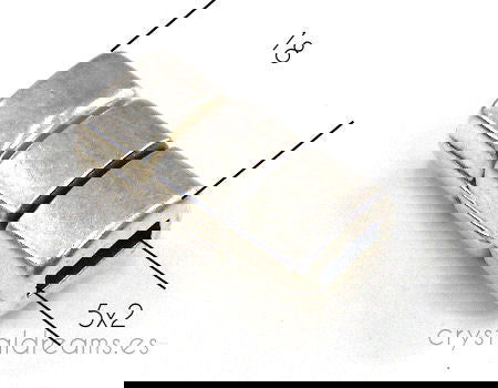 Cierre Zamak magnetico 18x8x6mm - Agujero: 5x2mm -  - Crystaldreams Abalorios