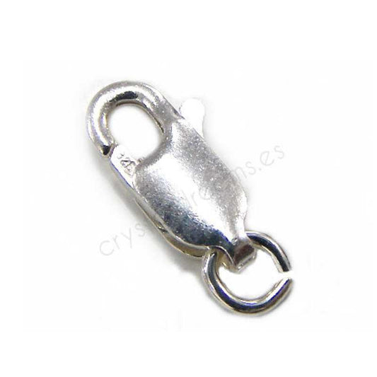 Cierre mosqueton 10mm Plata de Ley  - Miyukilandia
